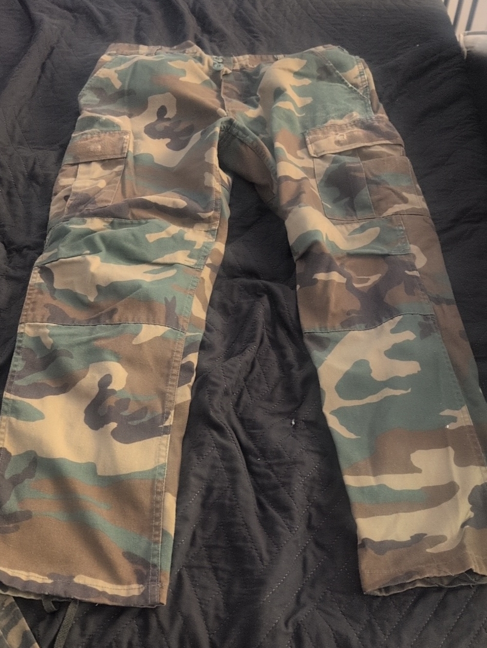 Rothco Men's Woodland Camouflage Cargo Pants - Green/Brown